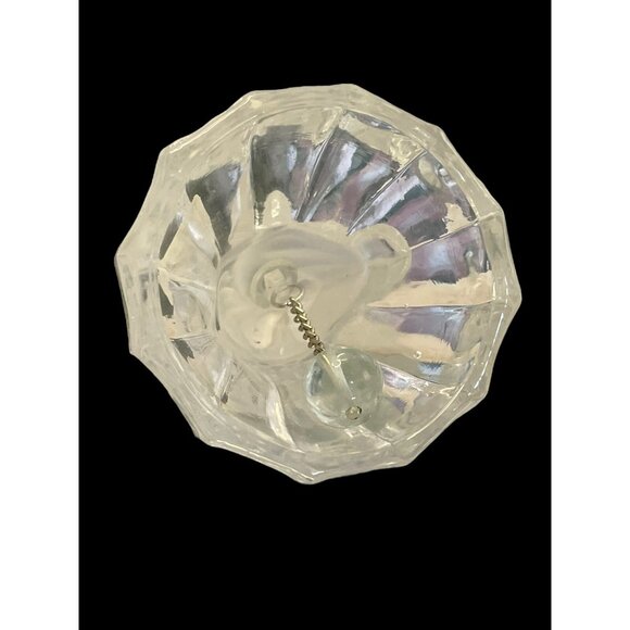 Vintage Albert E. Price Frosted Baby Angel Christmas Holiday Lead Crystal Bell - Picture 6 of 9